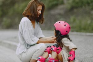 mom and kid